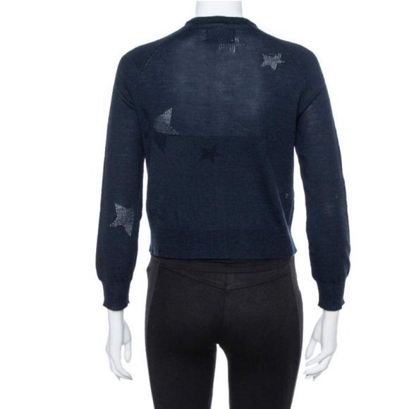 Zadig and Voltaire navy blue wool cardigan - Picture 3 of 11